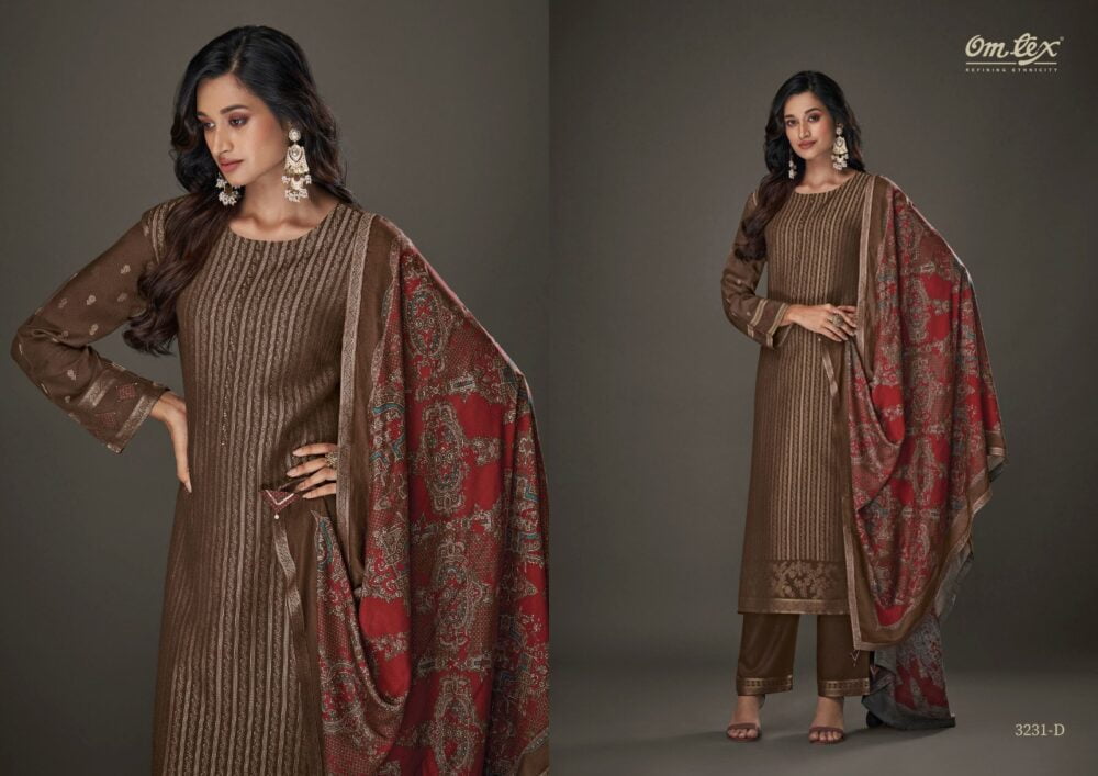 OMTEX AAMOD VOL-16 PURE PASHMINA DESIGNER WINTER WEAR SALWAR KAMEEZ ONLINE - Image 6