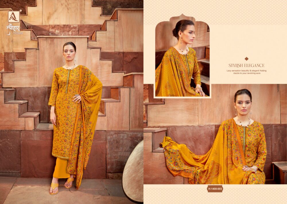 TYOHAAR BY ALOK SUIT PREMIUM PASHMINA DIGITAL PRINTED SALWAR SUITS DRESS MATERIALS - Image 8