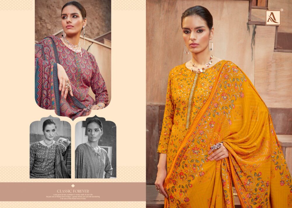 TYOHAAR BY ALOK SUIT PREMIUM PASHMINA DIGITAL PRINTED SALWAR SUITS DRESS MATERIALS - Image 6