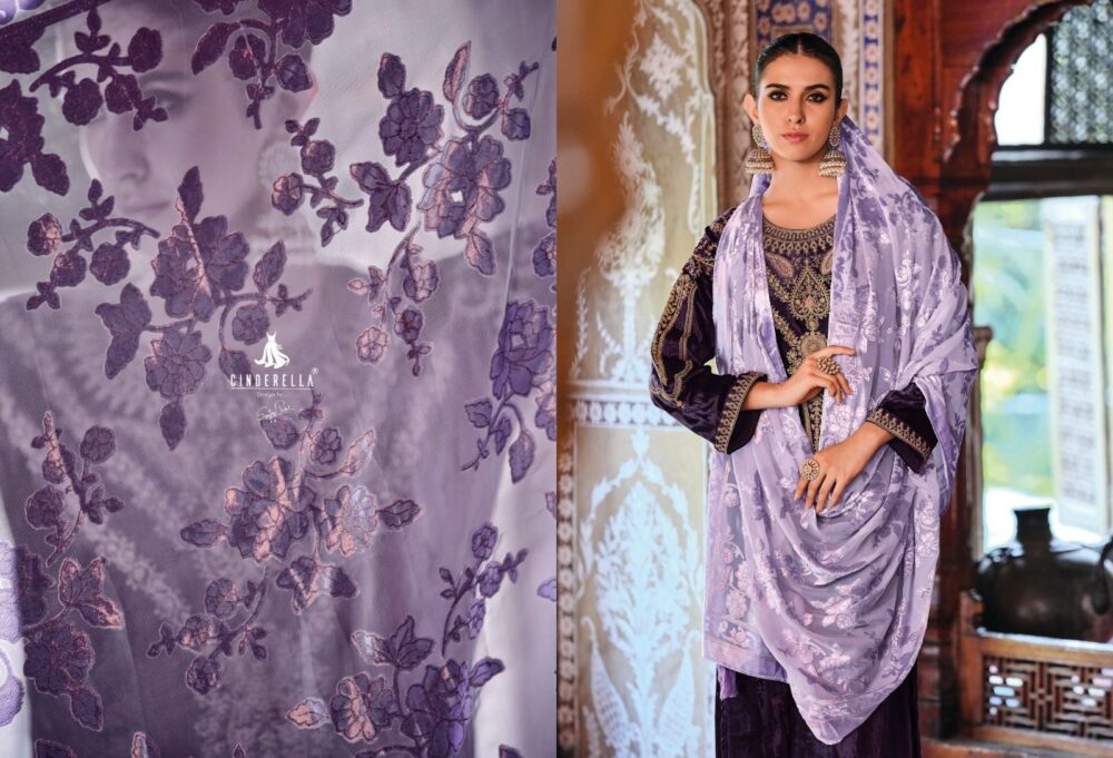 CINDRELLA PALACHI PATTALES PURE VELVET DESIGNER  SALWAR KAMEEZ DRESS MATERIALS - Image 22