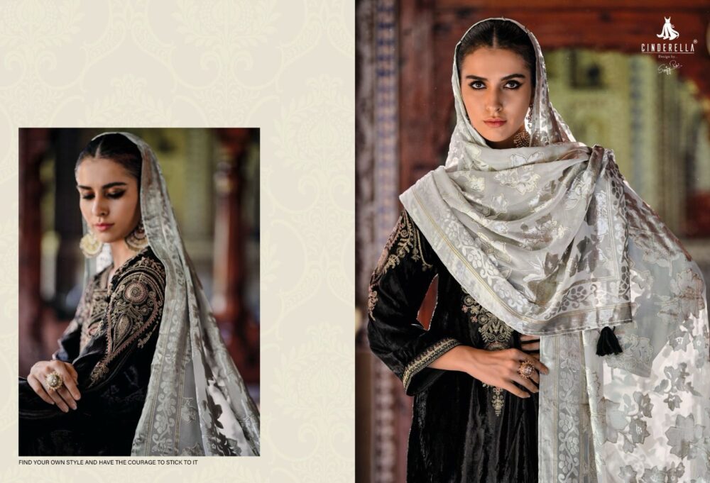 CINDRELLA PALACHI PATTALES PURE VELVET DESIGNER  SALWAR KAMEEZ DRESS MATERIALS - Image 26