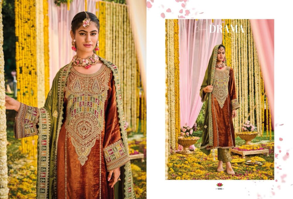 IBIZA LIFESTYLE KUCH KHAAS VOL 9 PURE VELVET DESIGNER SALWAR KAMEEZ - Image 17