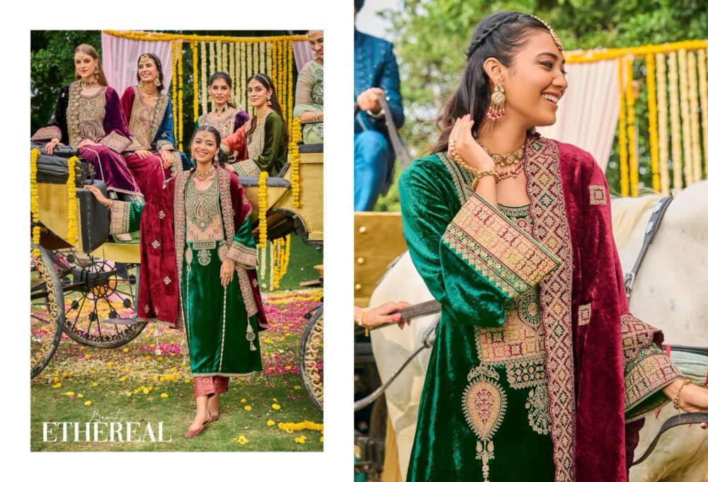 IBIZA LIFESTYLE KUCH KHAAS VOL 9 PURE VELVET DESIGNER SALWAR KAMEEZ - Image 11