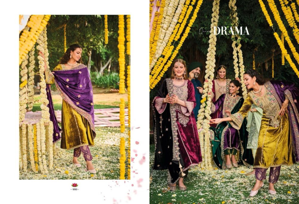 IBIZA LIFESTYLE KUCH KHAAS VOL 9 PURE VELVET DESIGNER SALWAR KAMEEZ - Image 2