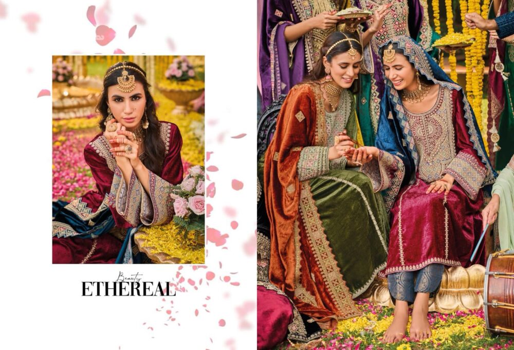 IBIZA LIFESTYLE KUCH KHAAS VOL 9 PURE VELVET DESIGNER SALWAR KAMEEZ - Image 16