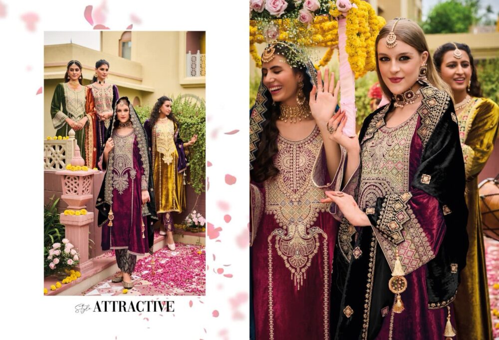 IBIZA LIFESTYLE KUCH KHAAS VOL 9 PURE VELVET DESIGNER SALWAR KAMEEZ - Image 7