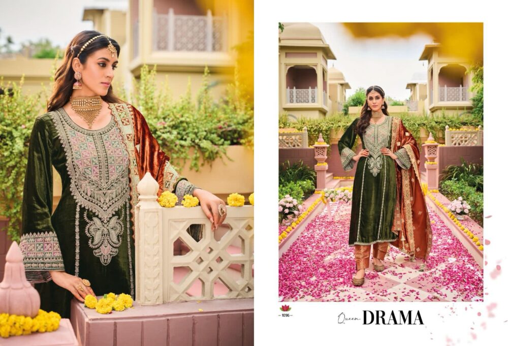 IBIZA LIFESTYLE KUCH KHAAS VOL 9 PURE VELVET DESIGNER SALWAR KAMEEZ - Image 9