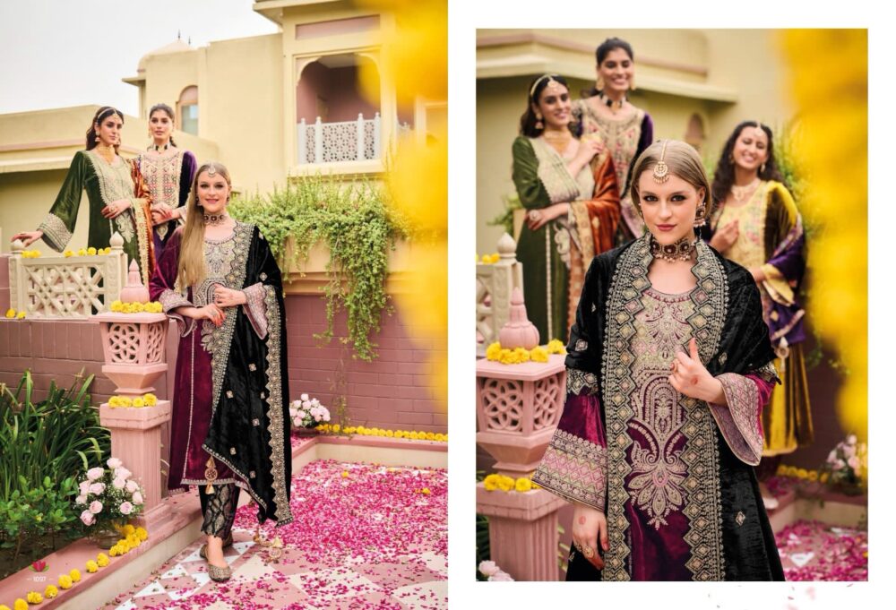 IBIZA LIFESTYLE KUCH KHAAS VOL 9 PURE VELVET DESIGNER SALWAR KAMEEZ - Image 10
