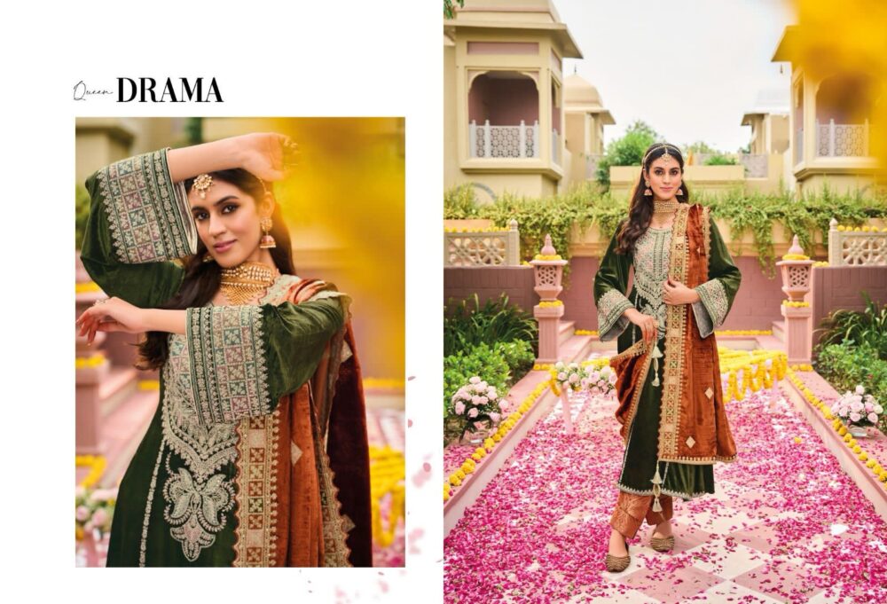 IBIZA LIFESTYLE KUCH KHAAS VOL 9 PURE VELVET DESIGNER SALWAR KAMEEZ - Image 18
