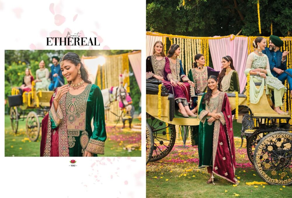 IBIZA LIFESTYLE KUCH KHAAS VOL 9 PURE VELVET DESIGNER SALWAR KAMEEZ - Image 5