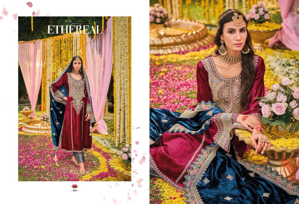 IBIZA LIFESTYLE KUCH KHAAS VOL 9 PURE VELVET DESIGNER SALWAR KAMEEZ - Image 21
