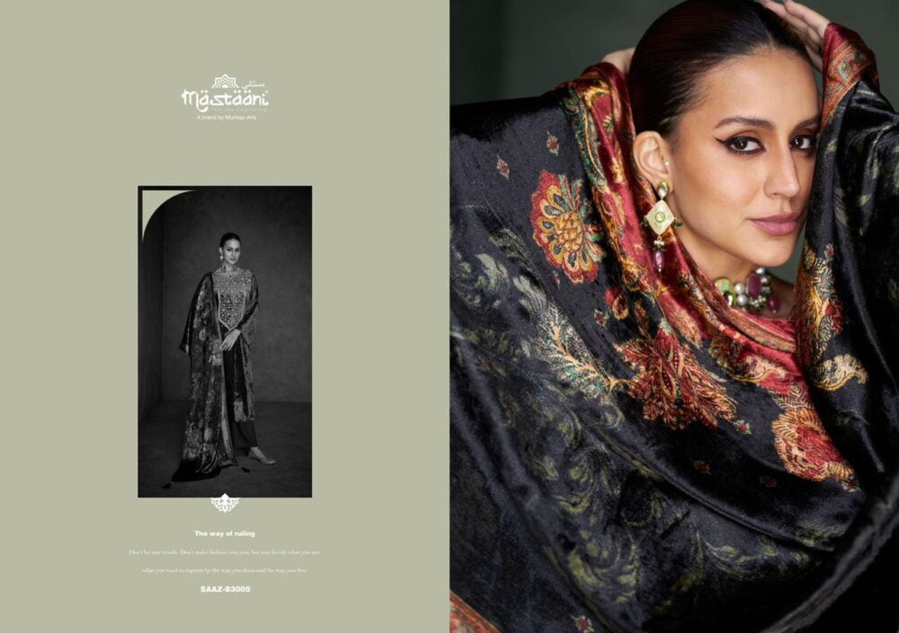 MUMTAZ ARTS MASTAANI SAAZ PURE VISCOSE VELVET SALWAR KAMEEZ - Image 13