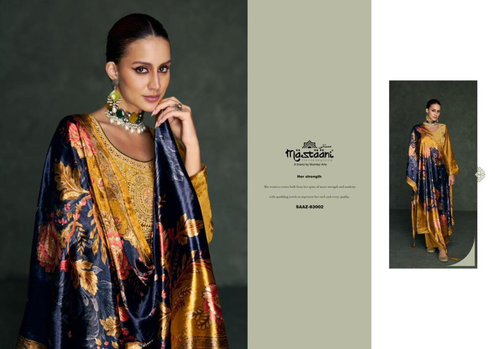 MUMTAZ ARTS MASTAANI SAAZ PURE VISCOSE VELVET SALWAR KAMEEZ - Image 14