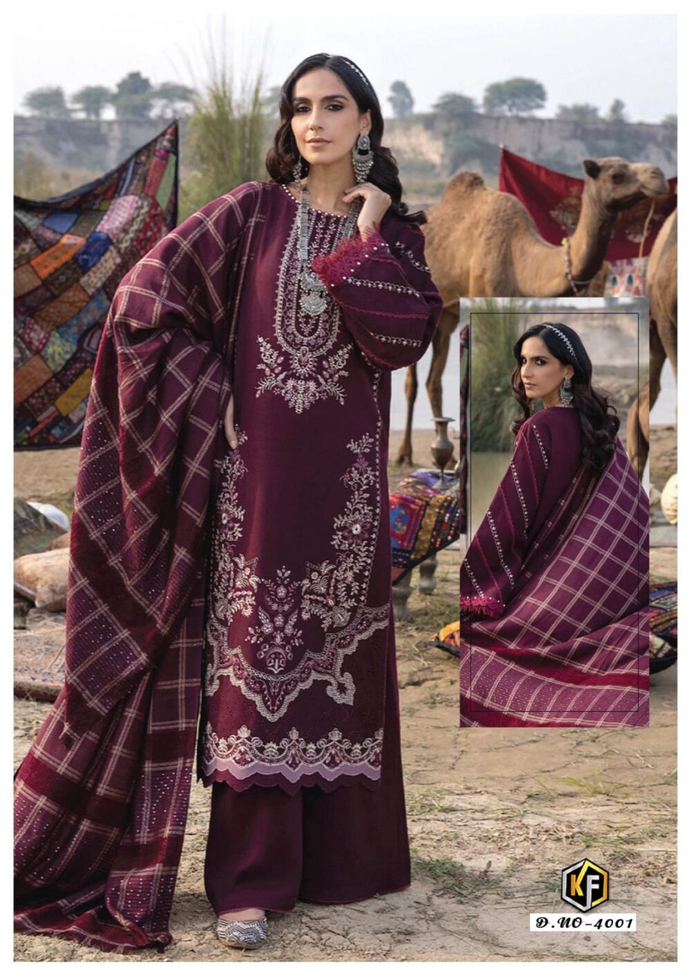 RANGREZ VOL-4 BY KEVAL FAB EXCLUSIVE KARACHI LAWN COTTON DRESS MATERIALS - Image 10