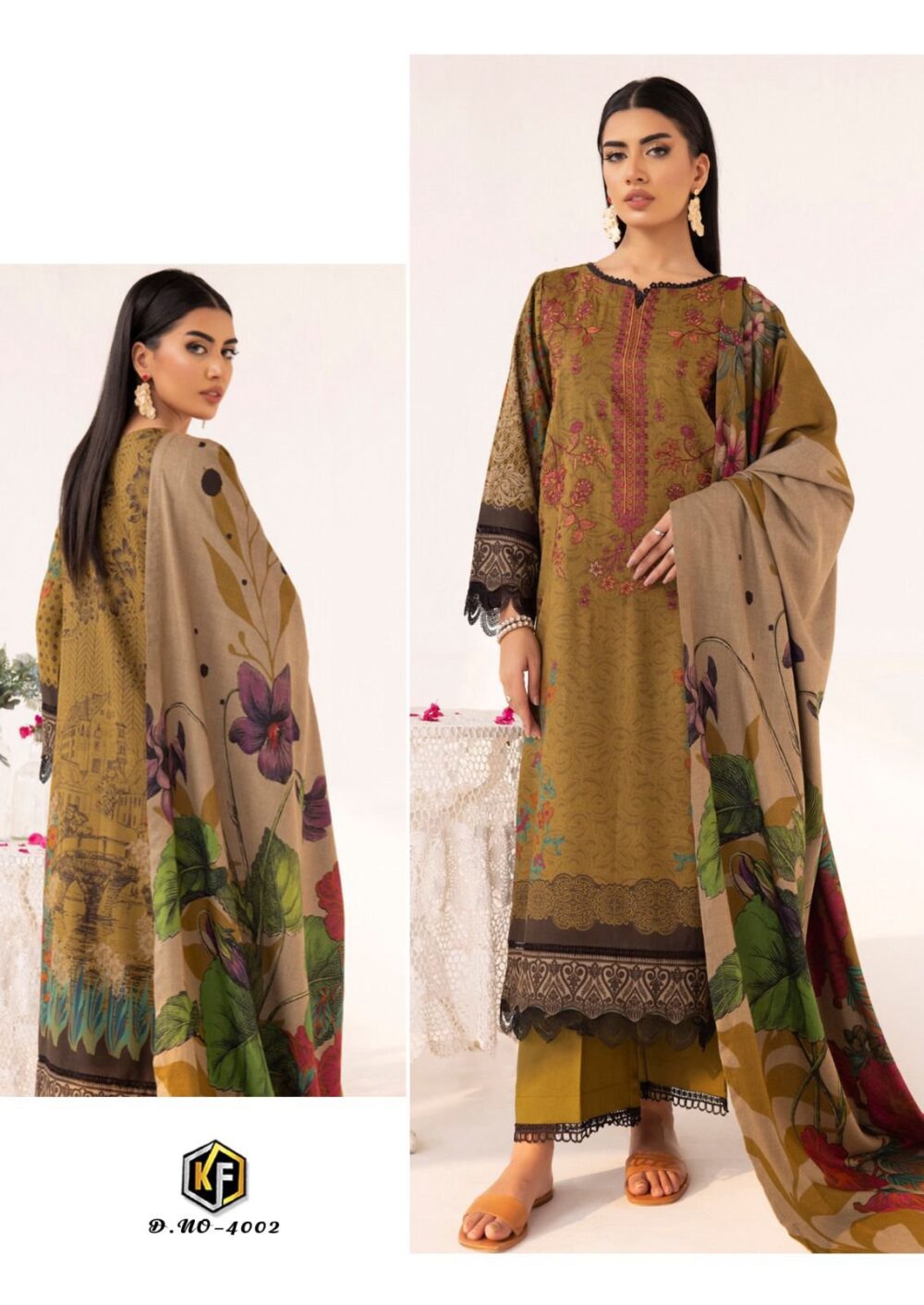 RANGREZ VOL-4 BY KEVAL FAB EXCLUSIVE KARACHI LAWN COTTON DRESS MATERIALS - Image 4
