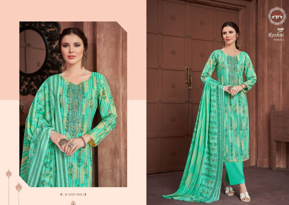 ALOK SUIT ROSHNI EDITION 2 PURE COTTON PRINTED SALWAR SUITS - Image 11