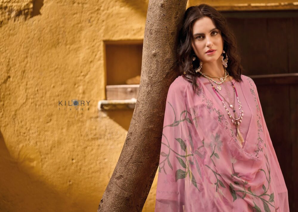 KILORY TRENDZ ZARINA PURE LAWN COTTON EMBROIDERED WORK DESIGNER BRANDED SALWAR KAMEEZ ONLINE - Image 10