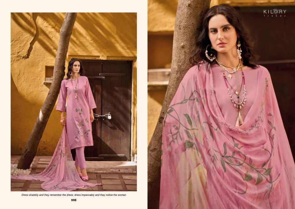 KILORY TRENDZ ZARINA PURE LAWN COTTON EMBROIDERED WORK DESIGNER BRANDED SALWAR KAMEEZ ONLINE - Image 11