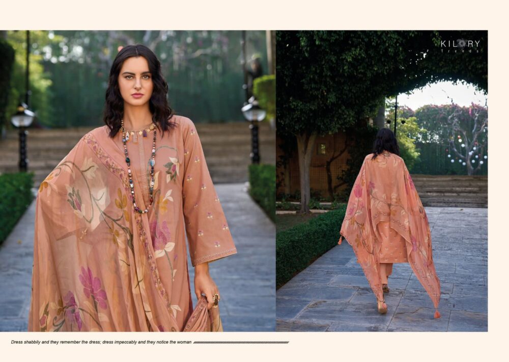 KILORY TRENDZ ZARINA PURE LAWN COTTON EMBROIDERED WORK DESIGNER BRANDED SALWAR KAMEEZ ONLINE - Image 19