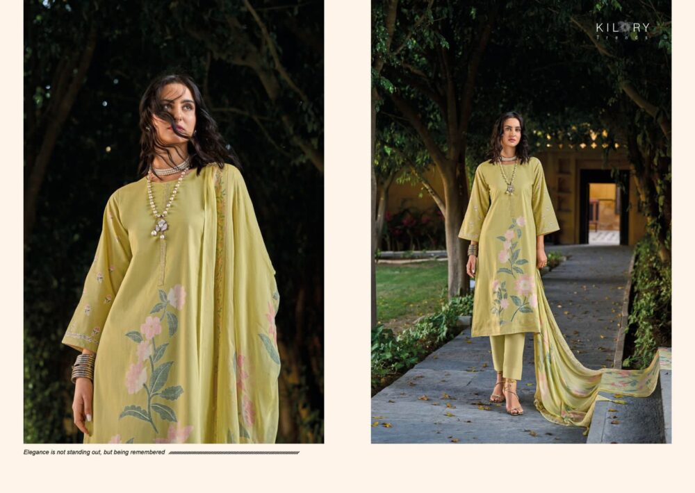 KILORY TRENDZ ZARINA PURE LAWN COTTON EMBROIDERED WORK DESIGNER BRANDED SALWAR KAMEEZ ONLINE - Image 24