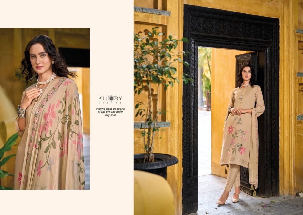 KILORY TRENDZ ZARINA PURE LAWN COTTON EMBROIDERED WORK DESIGNER BRANDED SALWAR KAMEEZ ONLINE - Image 15