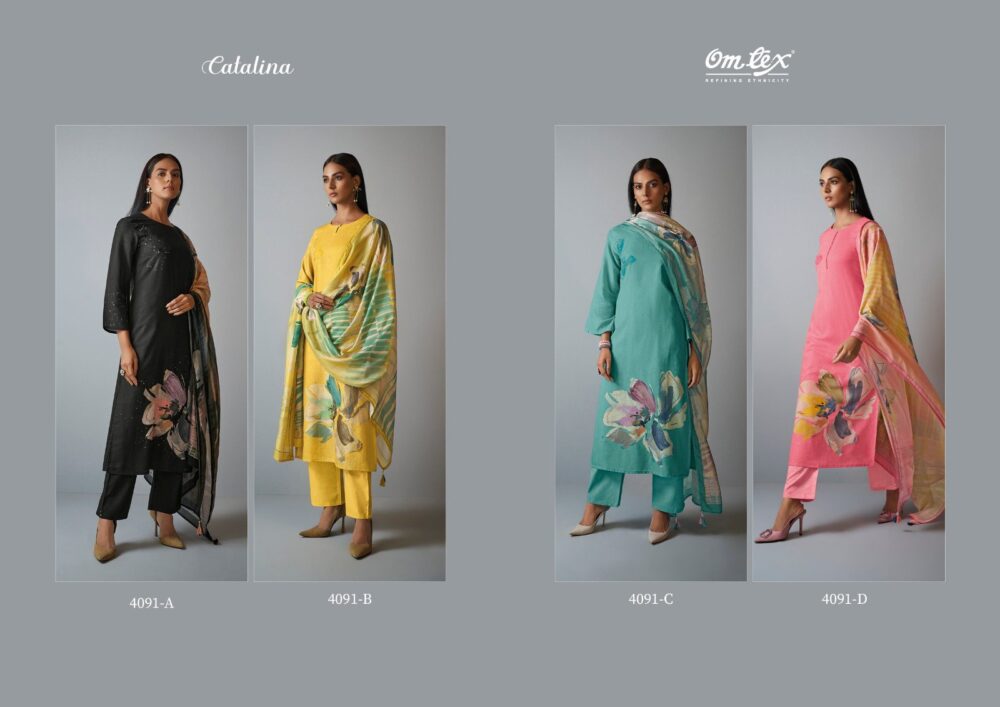 OMTEX CATALINA PREMIUM LINEN DESIGNER SALWAR KAMEEZ ONLINE - Image 9
