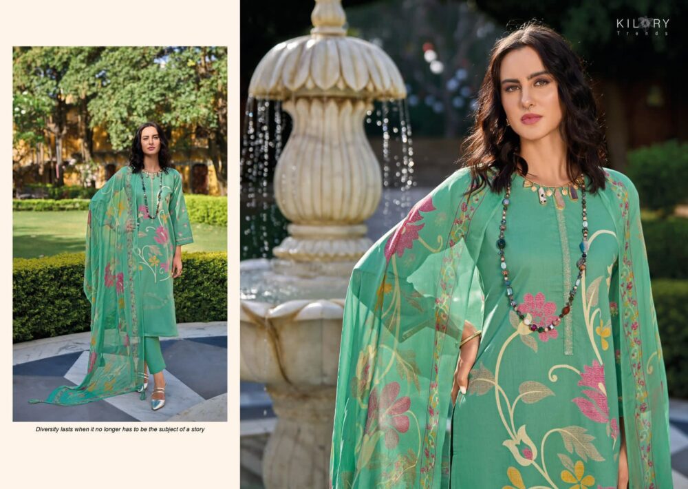 KILORY TRENDZ ZARINA PURE LAWN COTTON EMBROIDERED WORK DESIGNER BRANDED SALWAR KAMEEZ ONLINE - Image 21
