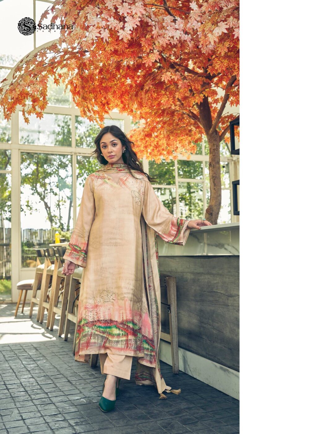 SADHANA FASHION AKALI PURE MUSLIN SILK NEW FESTIVAL DESIGNER SALWAR KAMEEZ COLLECTION ONLINE - Image 14