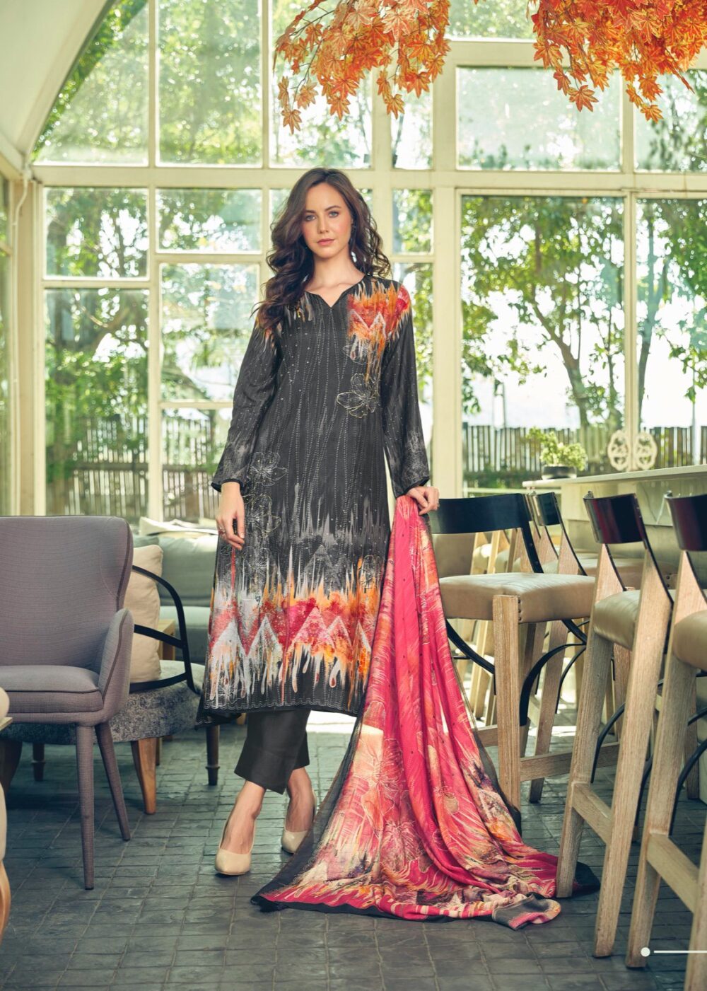 SADHANA FASHION AKALI PURE MUSLIN SILK NEW FESTIVAL DESIGNER SALWAR KAMEEZ COLLECTION ONLINE - Image 7
