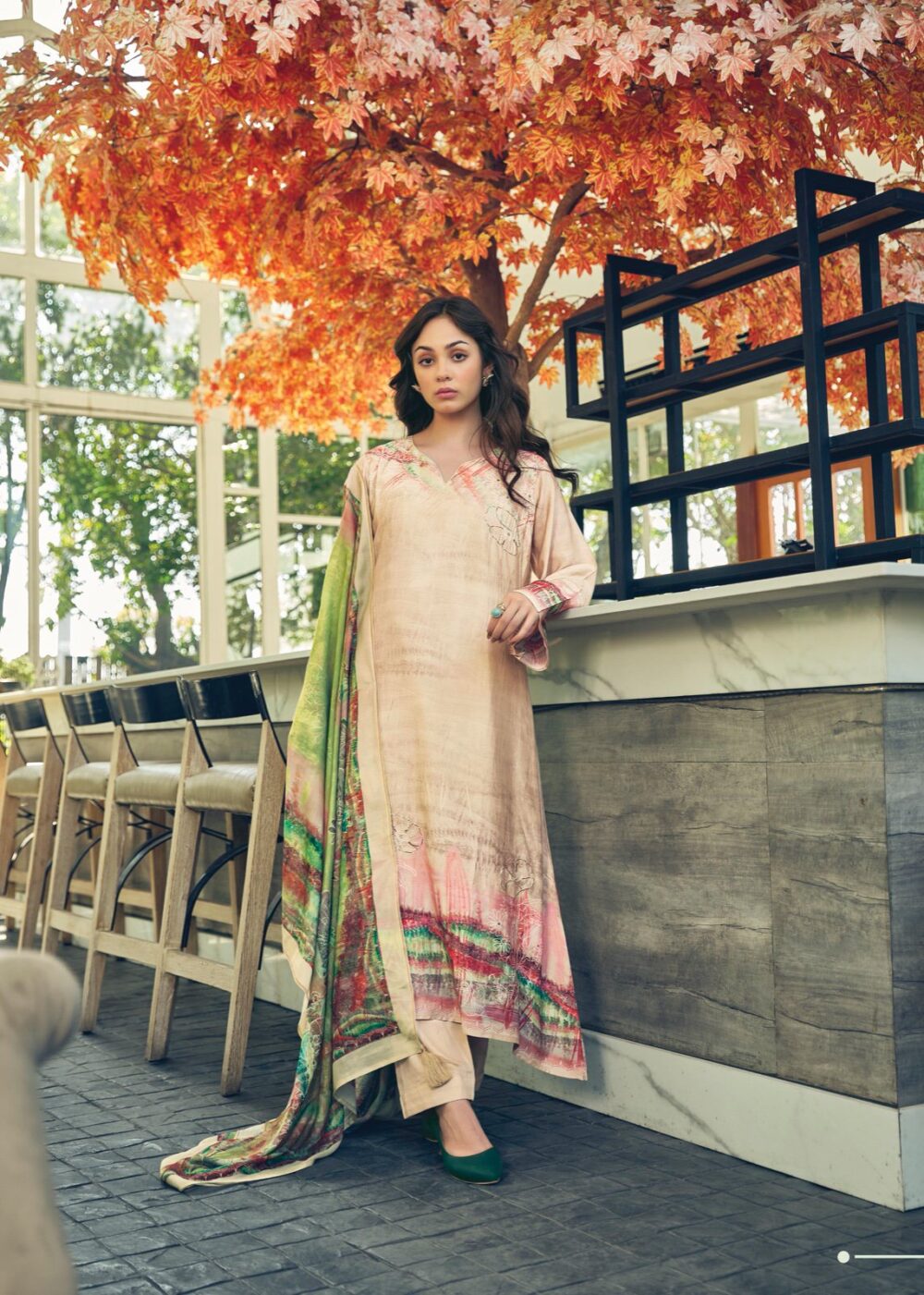 SADHANA FASHION AKALI PURE MUSLIN SILK NEW FESTIVAL DESIGNER SALWAR KAMEEZ COLLECTION ONLINE - Image 9