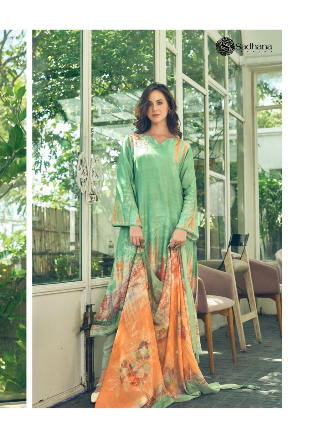 SADHANA FASHION AKALI PURE MUSLIN SILK NEW FESTIVAL DESIGNER SALWAR KAMEEZ COLLECTION ONLINE - Image 8