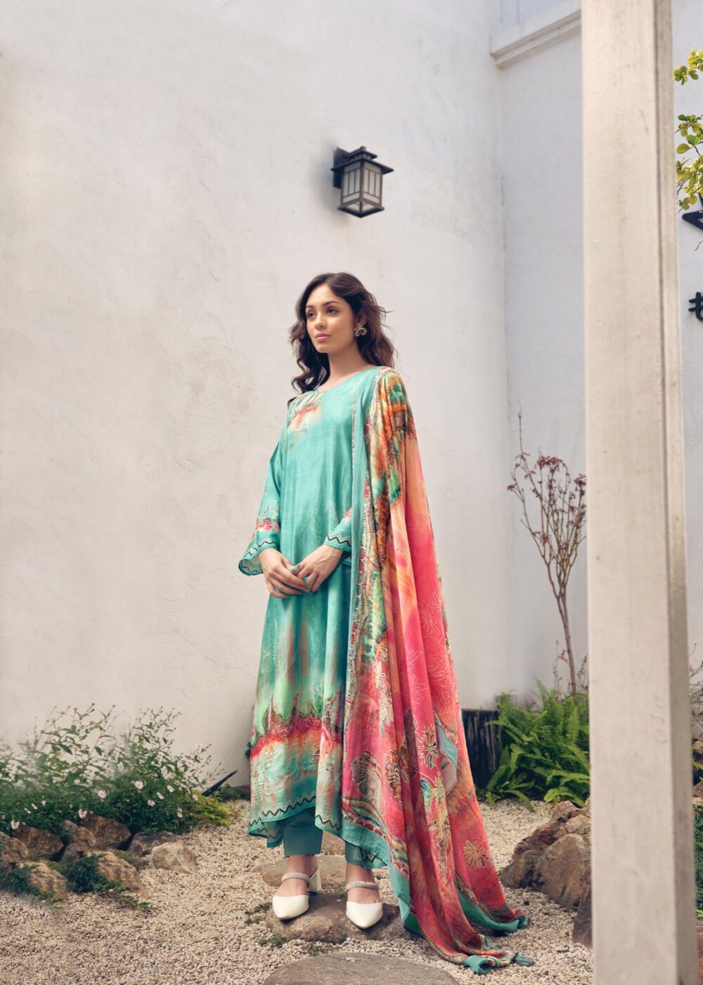 SADHANA FASHION AKALI PURE MUSLIN SILK NEW FESTIVAL DESIGNER SALWAR KAMEEZ COLLECTION ONLINE - Image 11