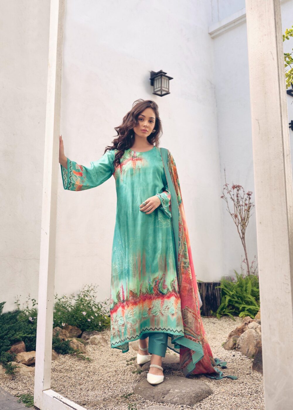 SADHANA FASHION AKALI PURE MUSLIN SILK NEW FESTIVAL DESIGNER SALWAR KAMEEZ COLLECTION ONLINE - Image 26