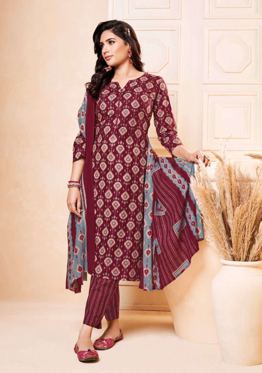 SURYAJYOTI POSHAK VOL 4 PURE COTTON SUMMER COLLECTION DRESS MATERIALS - Image 4
