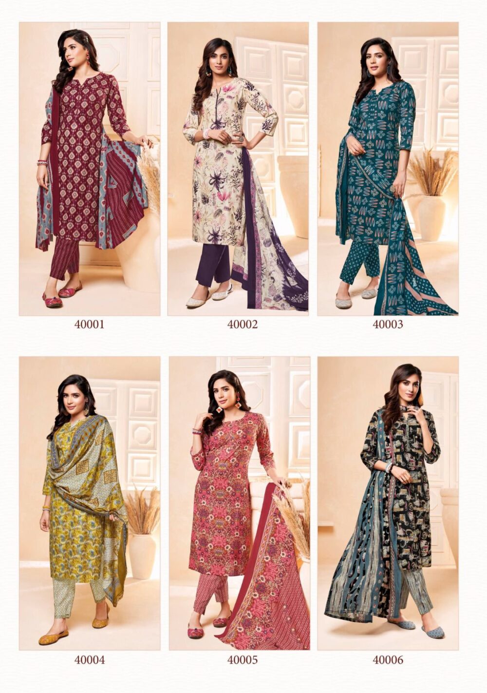 SURYAJYOTI POSHAK VOL 4 PURE COTTON SUMMER COLLECTION DRESS MATERIALS - Image 12