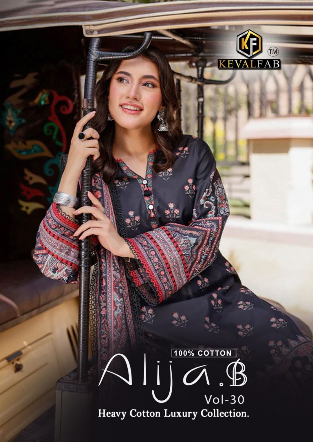 KEVAL FAB ALIJA B VOL 30 30001 TO 30006 SERIES EXCLUSIVE KARACHI COTTON 6 PCS CATALOG