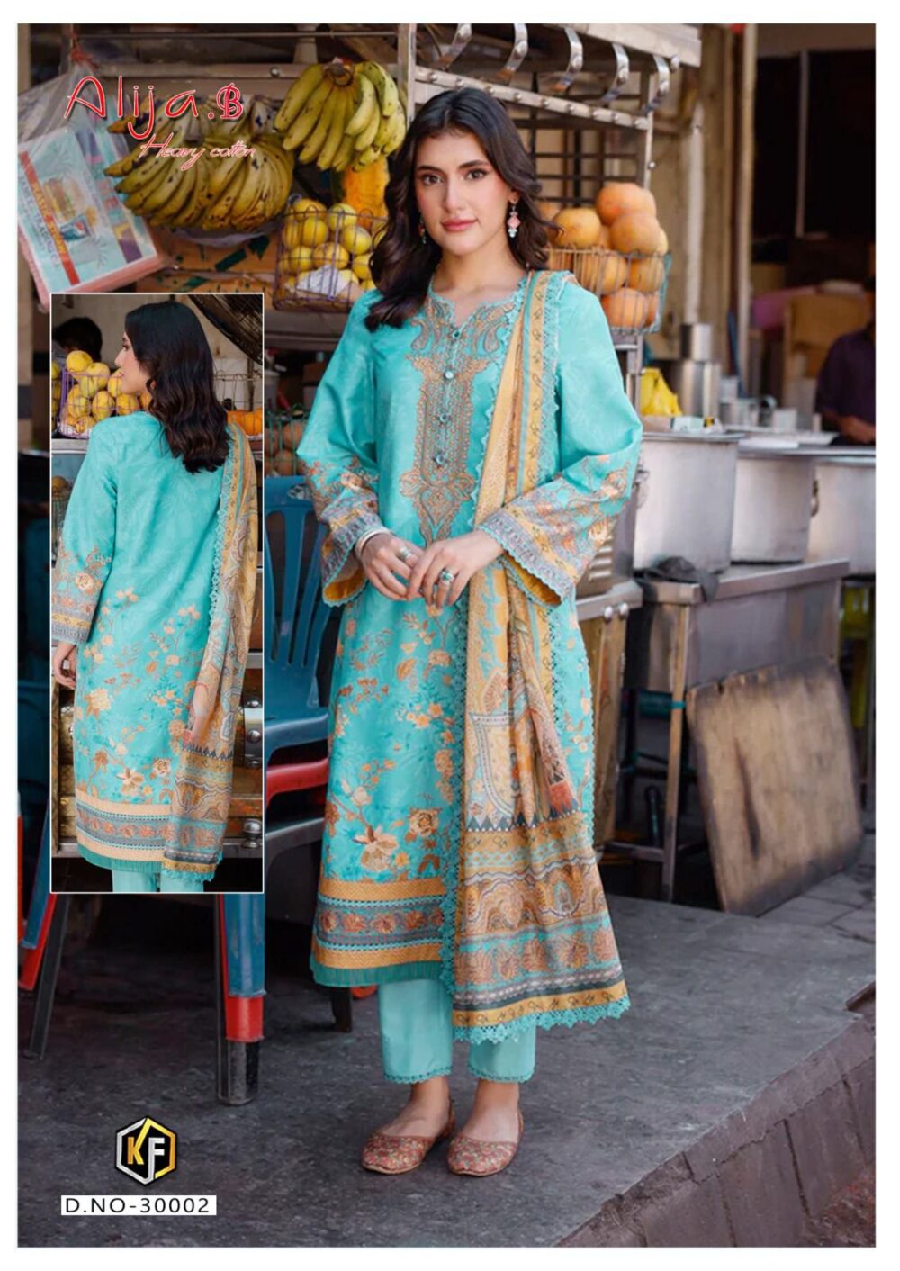 KEVAL FAB ALIJA B VOL 30 30001 TO 30006 SERIES EXCLUSIVE KARACHI COTTON 6 PCS CATALOG - Image 6