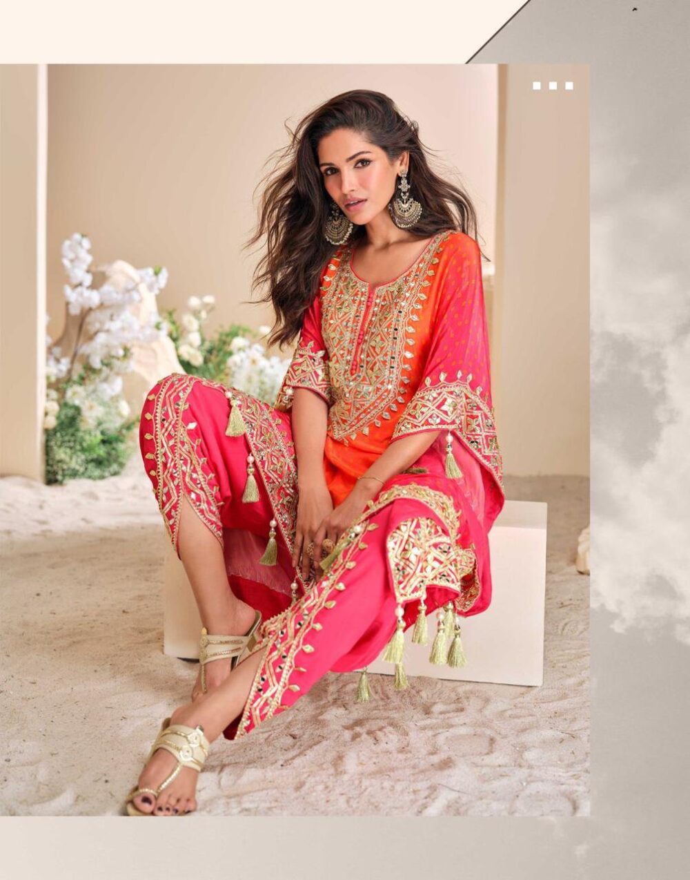 JHOOMAR BY SAYURI DESIGNER PURE VISCOSE PARTY WEAR PUNJABI COLLECTION - Image 5
